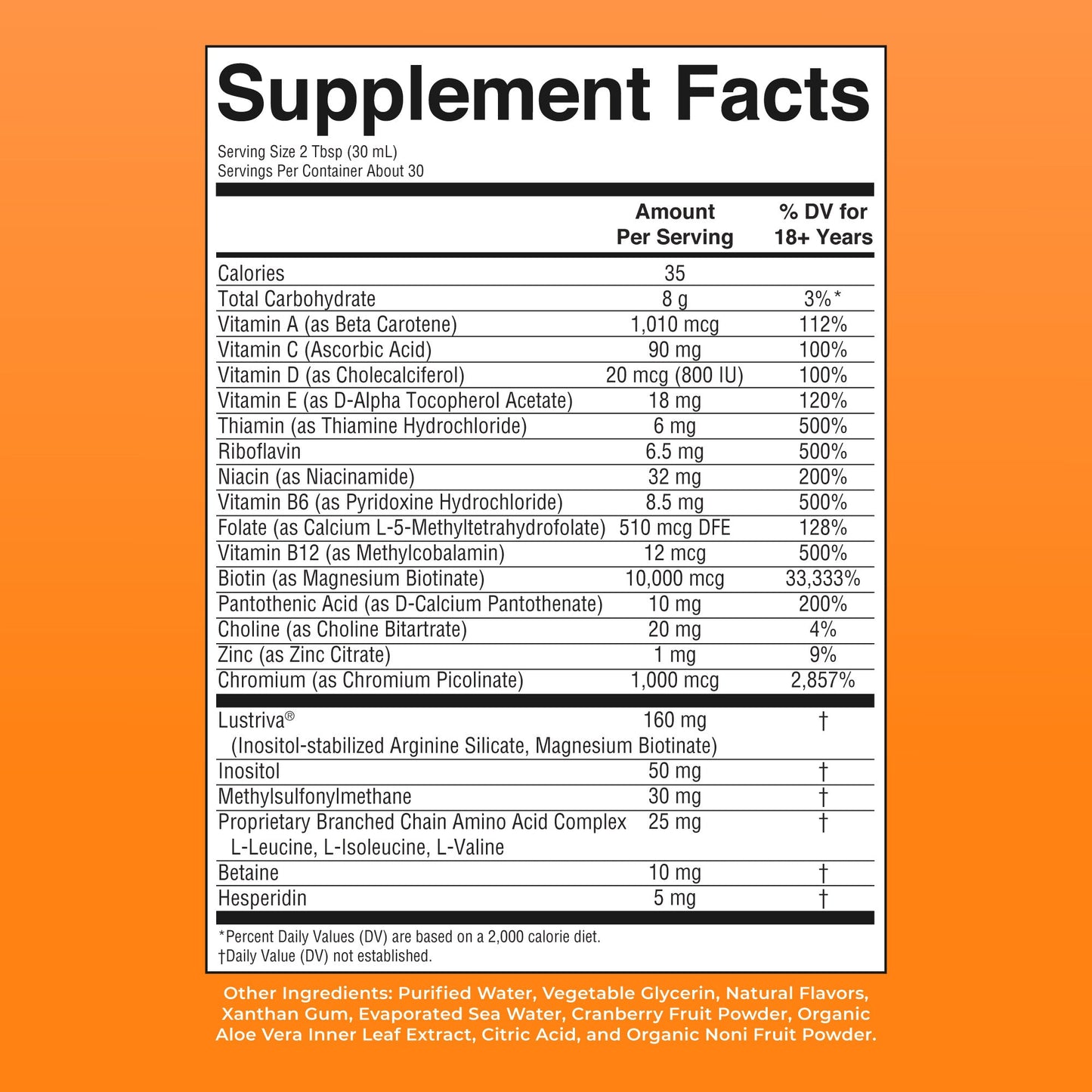 Liquid Morning Multivitamin + Hair Growth